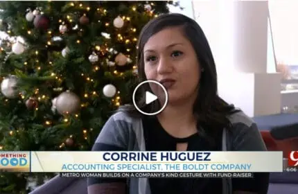 Corrine Huguez interviewed about 131 Thanks program by Channel 9