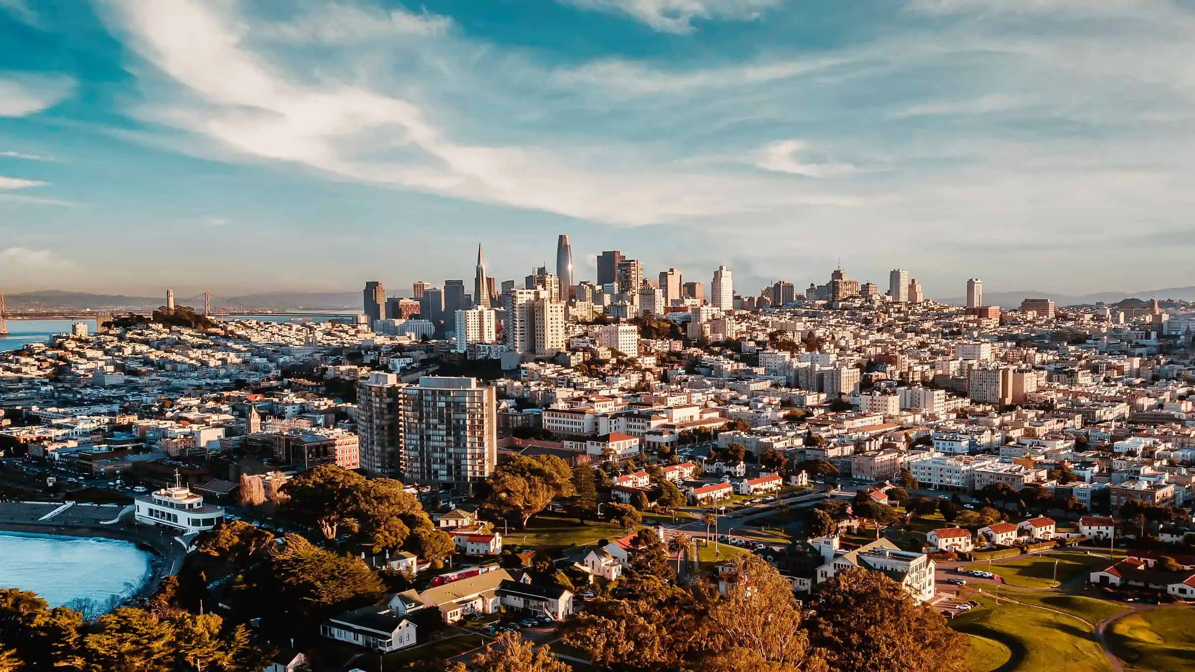 Aerial view of San Francisco