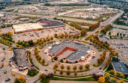 Aerial View of the Twin Cities Suburb of Woodbury, Minnesota