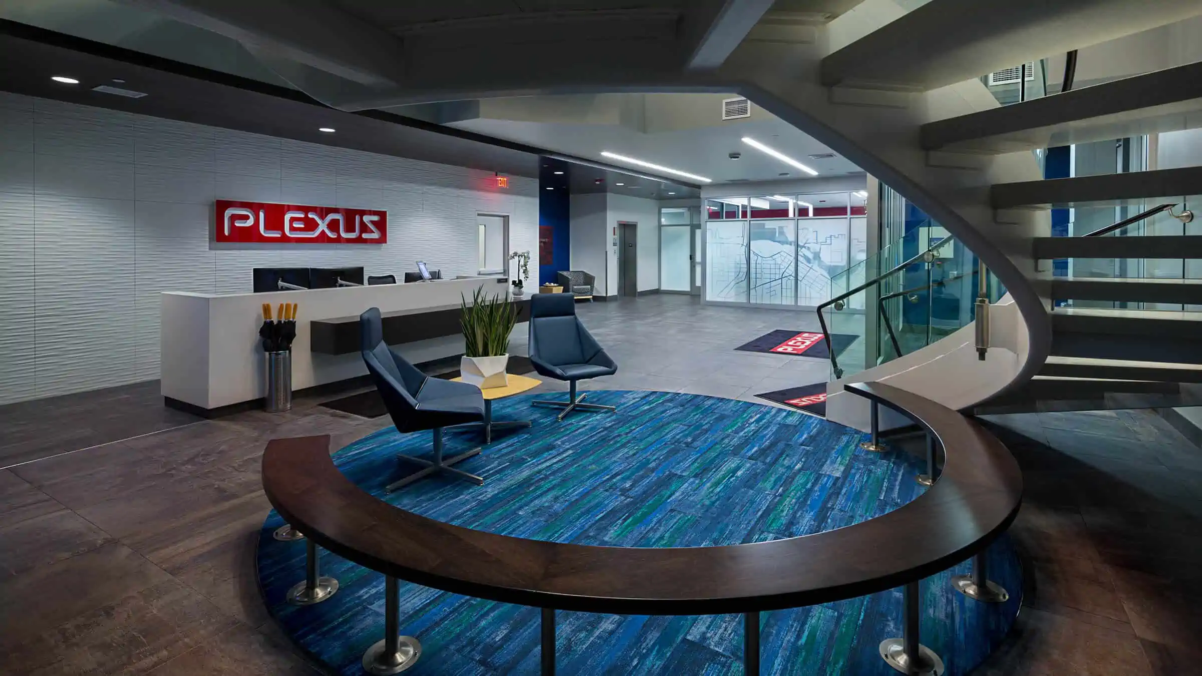 Lobby of Plexus Corporate Office