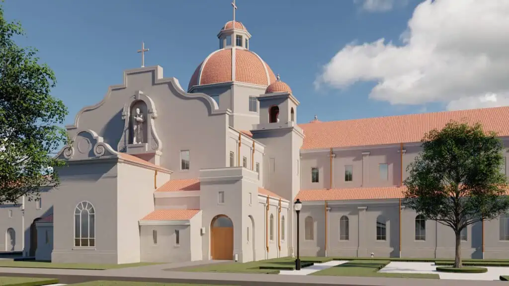 virtual rendering of religious building