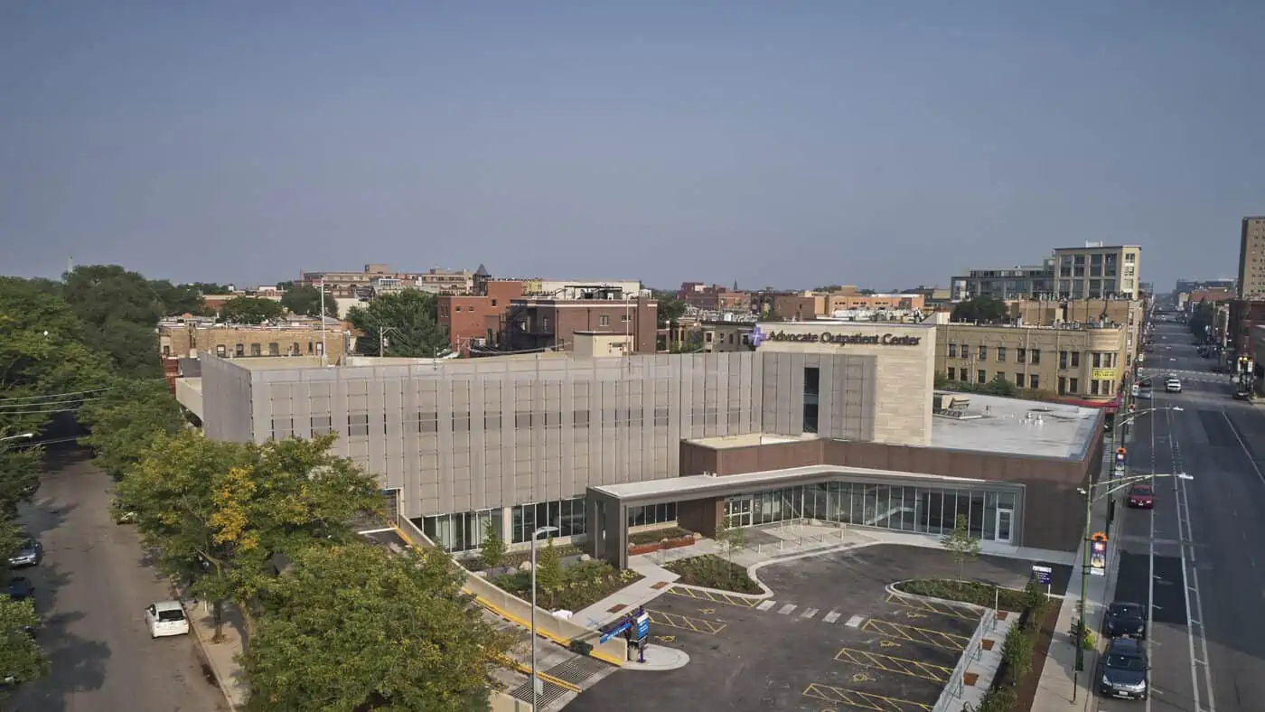 Advocate Medical Group - Lakeview Outpatient Center - Aerial View w/ Parking