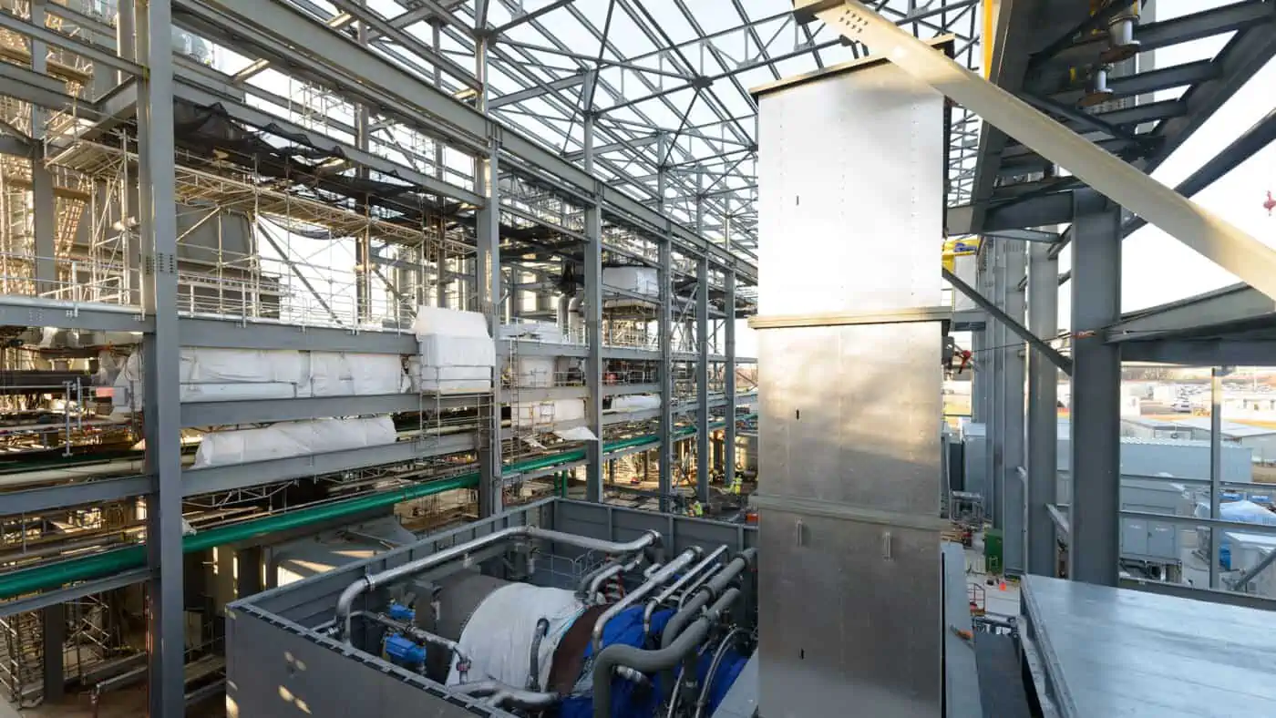 Alliant Energy Marshalltown Generating Station View of Construction from Interior