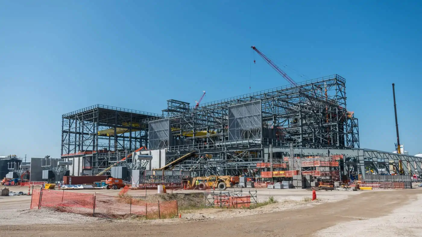 Alliant Energy - West Riverside Construction Site w/ Cranes