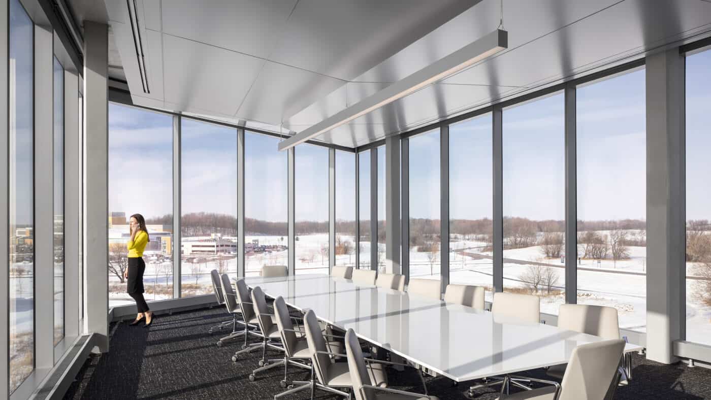 Ascendium Corporate Office Building - Wall of Windows in Conference Room