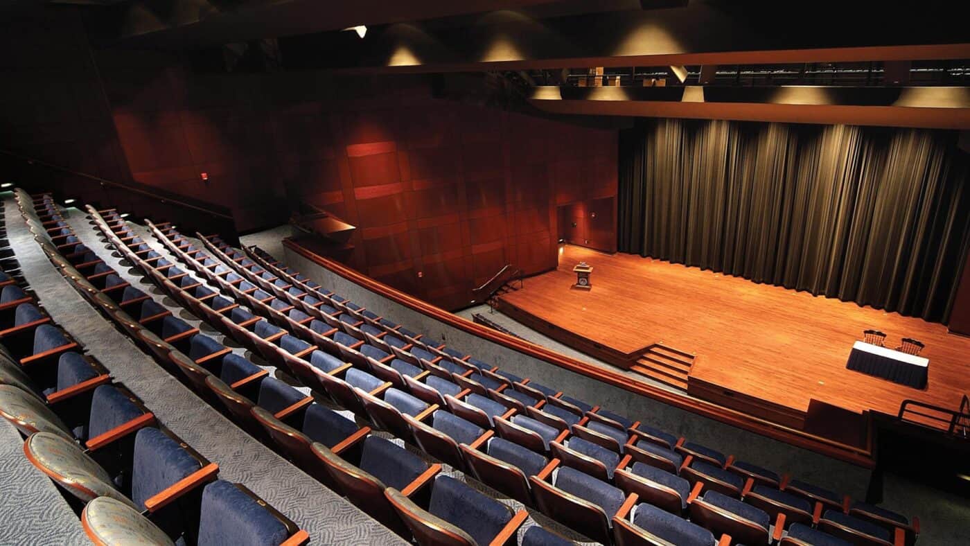 Aurora University - Perry Theatre - Auditorium Seating from Balcony