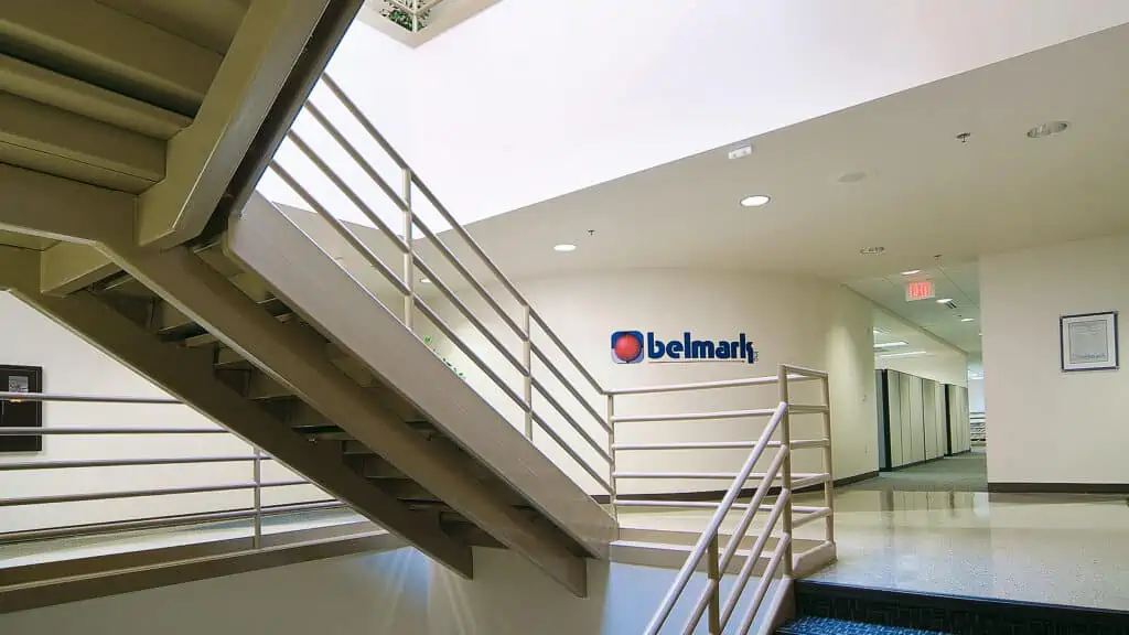 Belmark Office and Manufacturing Facility - Interior with Signage