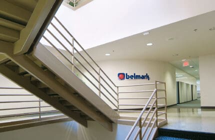 Belmark Office and Manufacturing Facility - Interior with Signage