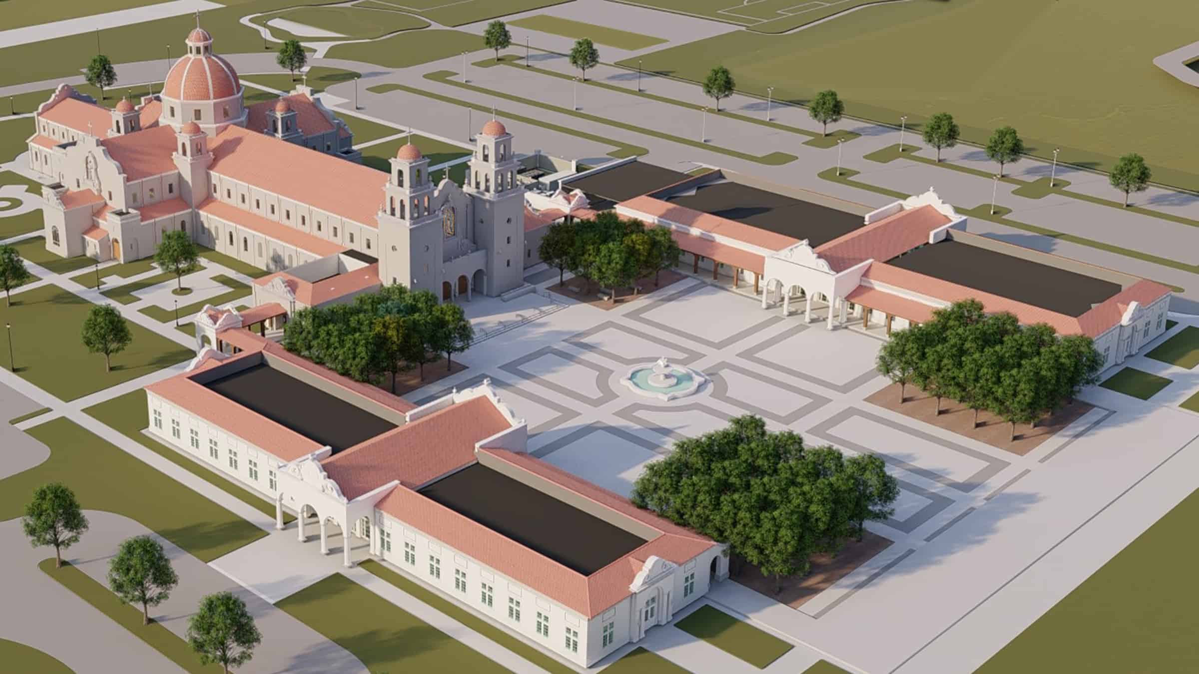 Aerial View of Blessed Stanley Rother Shrine Rendering
