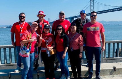 Boldt San Francisco employees participating in the American Heart Association walk event