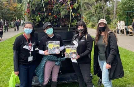 Boldt San Francisco employees volunteering at botanical gardens