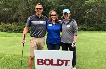 Boldt Stevens Point employees at Marshfield Clinic golf outing
