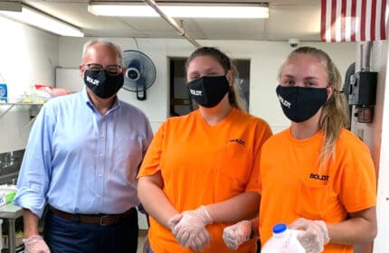Boldt employees volunteering at Feeding America Eastern Wisconsin