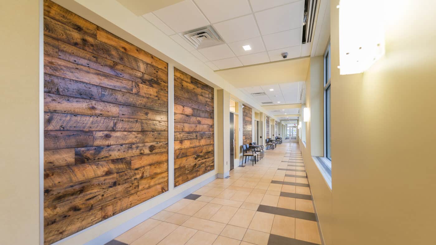 Carlton County Community Services Center Interior Corridor and Seating