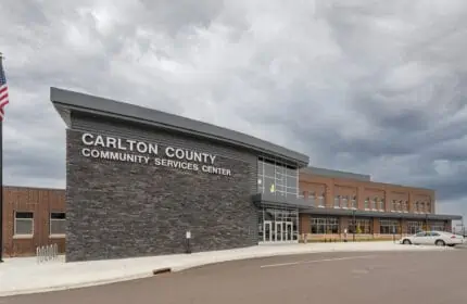 Carlton County Community Services Center Exterior and Parking