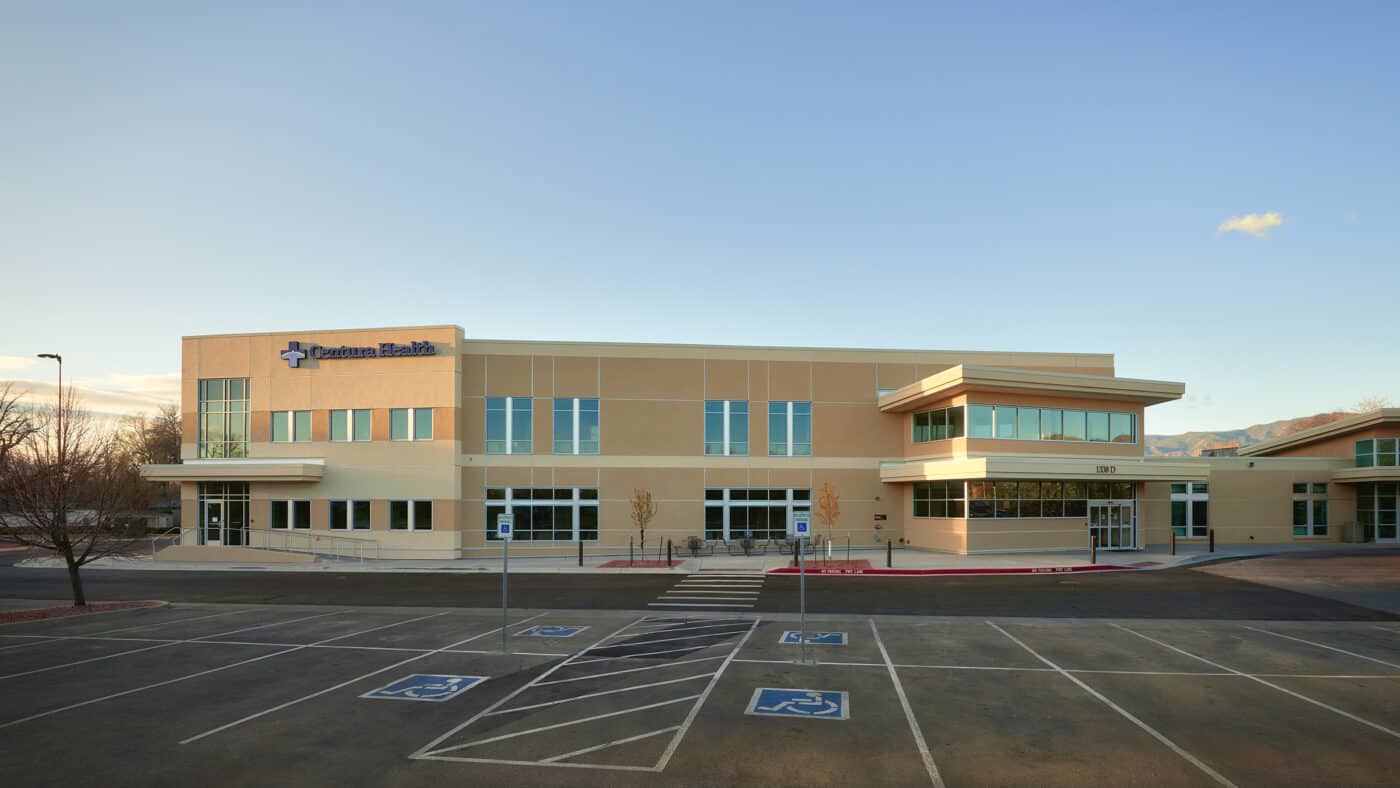 Centura Health - St. Thomas More Medical Office Building Exterior with Parking