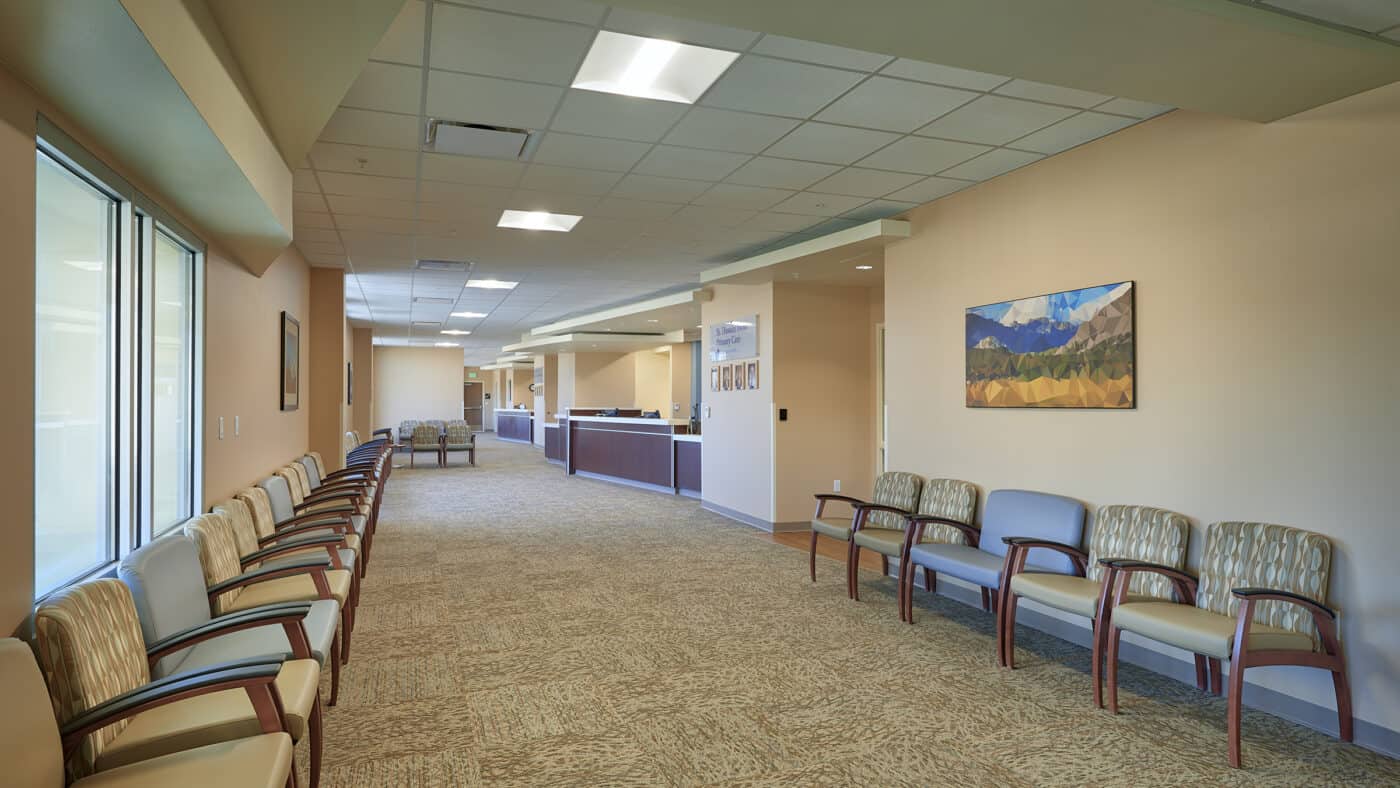 Centura Health - St. Thomas More Medical Office Building Corridor with Seating