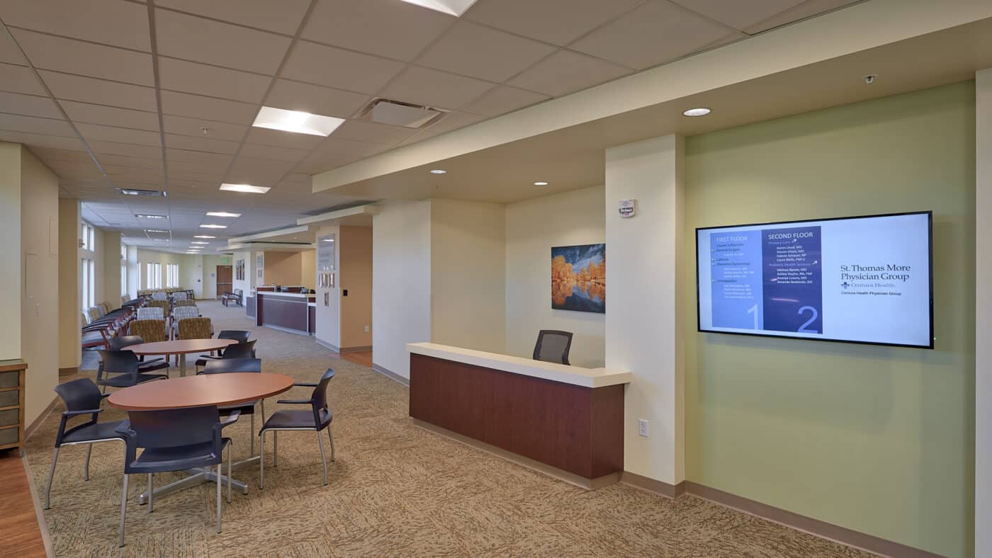 Centura Health - St. Thomas More Medical Office Building - Interior with Seating