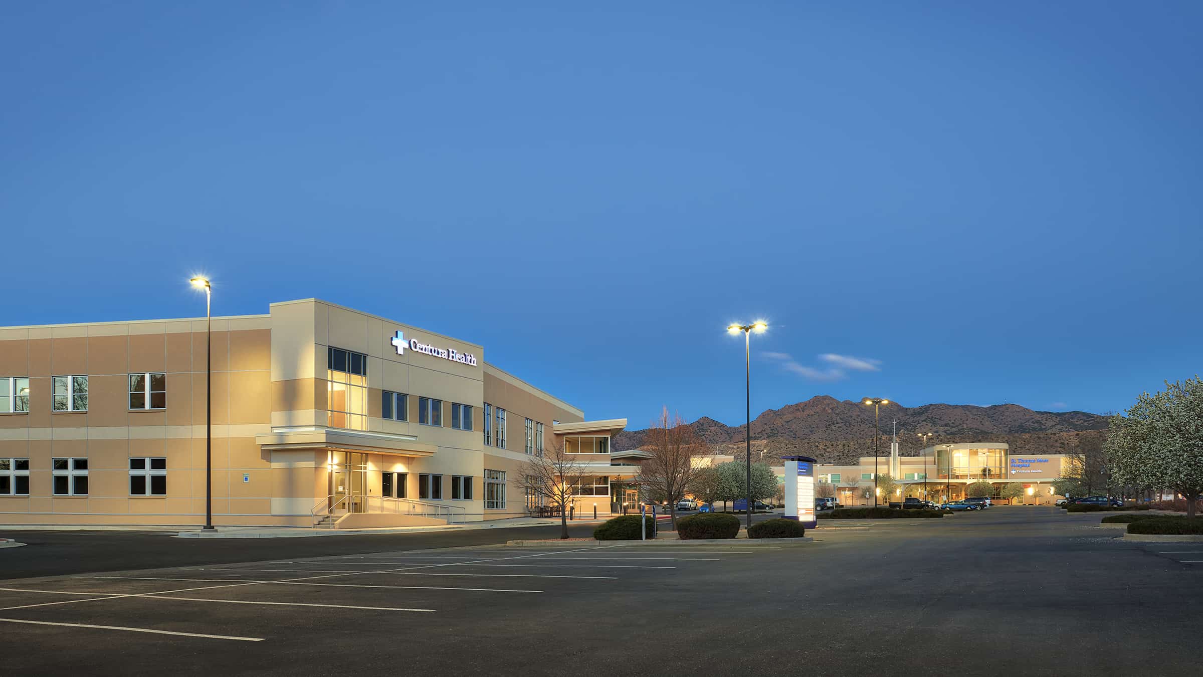 Centura Health - St. Thomas More Medical Office Building Building Exterior at Dusk