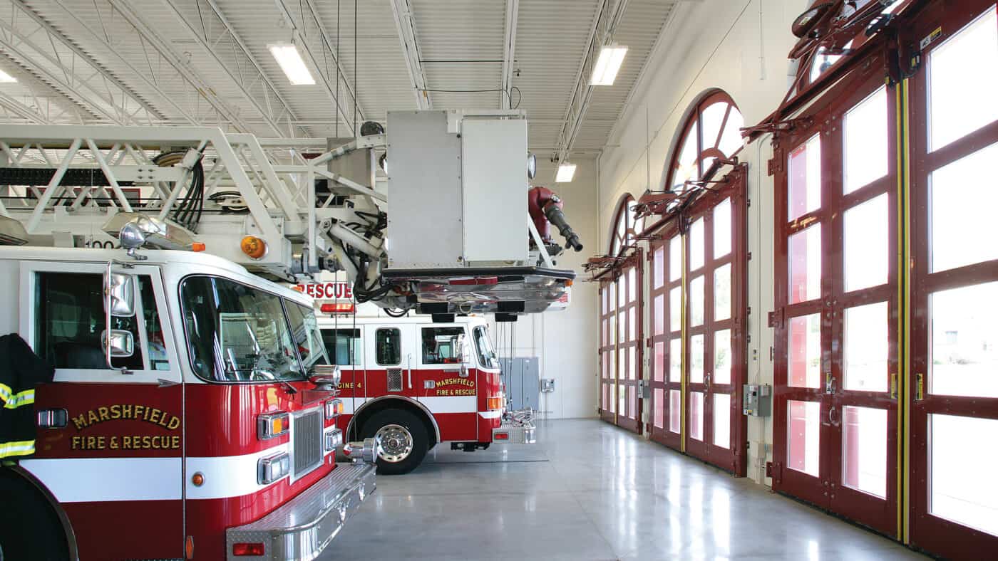 City of Marshfield Central Fire Station and Rescue Facility Truck Bays and Doors