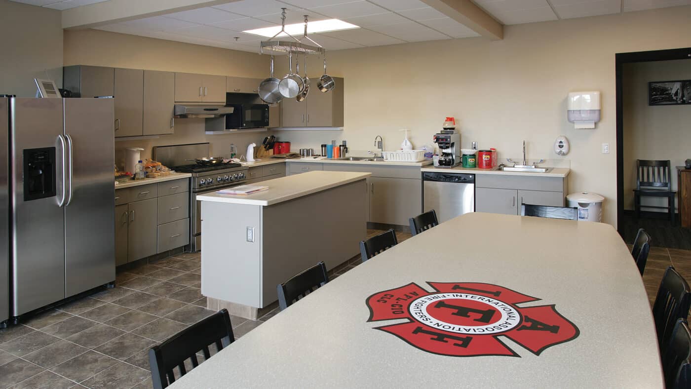 City of Marshfield Central Fire Station and Rescue Facility Kitchen and Eating Area