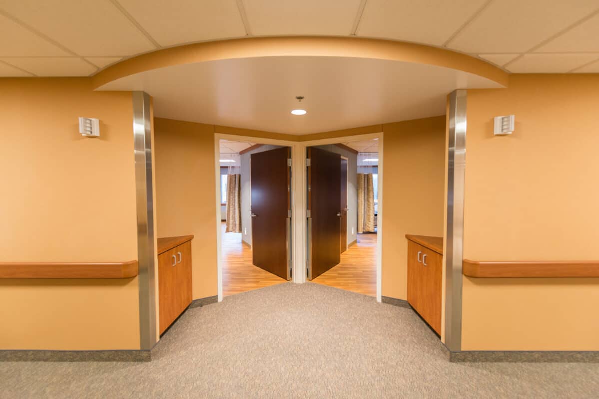 Community Memorial Hospital Corridor to Patient Room