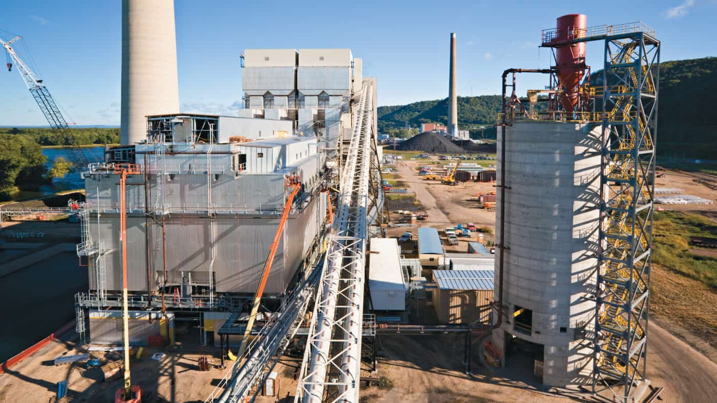 Dairyland Power Cooperative - JP Madgett Station Unit 6 - Exterior Construction Aerial of Site