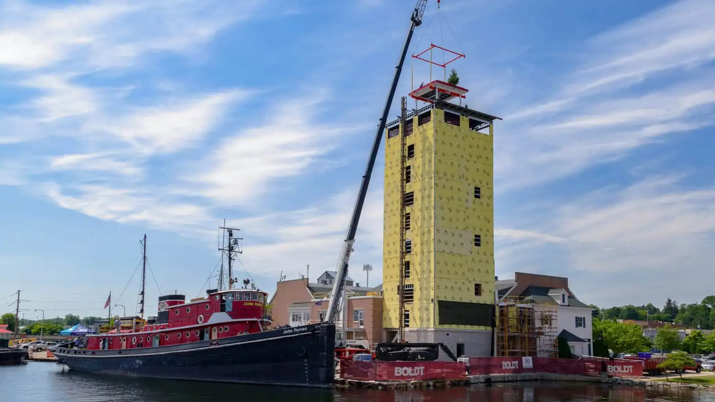 Door County Maritime Museum - Jim Kress Tower Construction Exterior