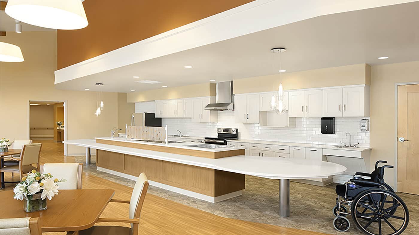 Door County Medical Center - Pete and Jelaine Horton Center Skilled Nursing Facility Interior Kitchen and Eating Area