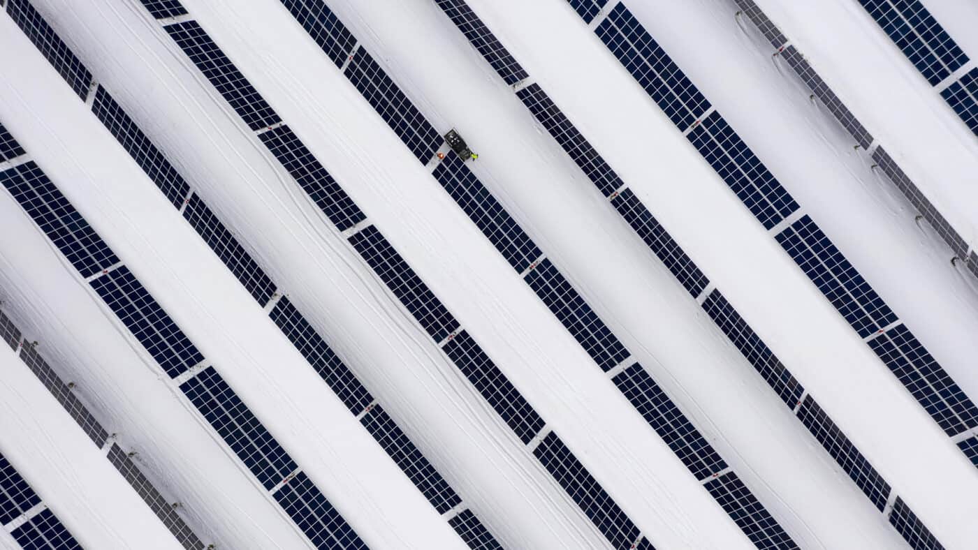 EDF Renewables - O'Brien Solar Farm Aerial View of Panels