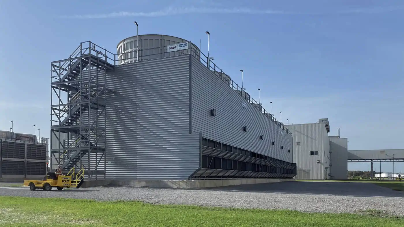 General Motors Cooling Tower Exterior of Site