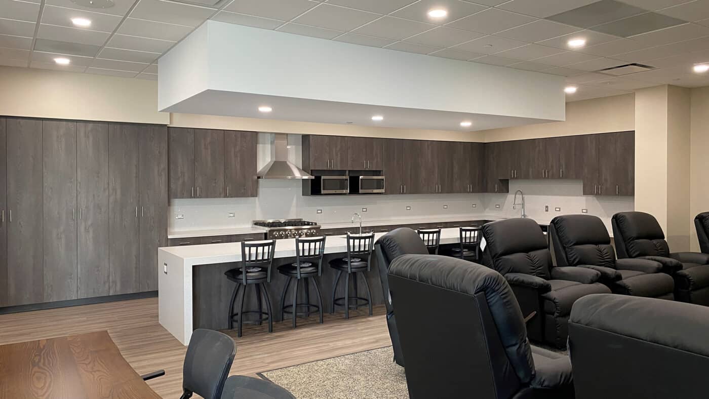 Huntley Fire Protection District - Interior Kitchen and Living Area