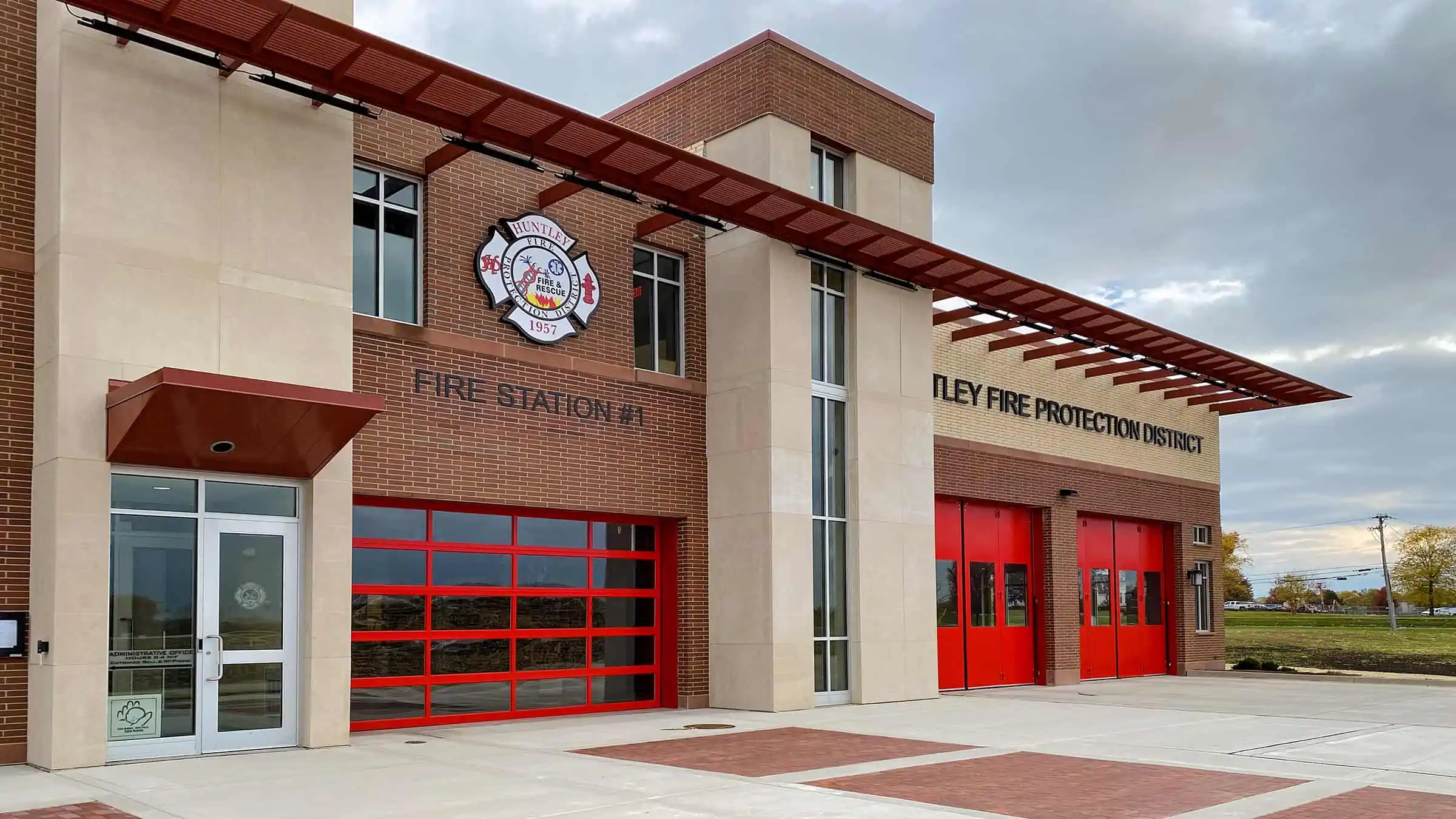 Huntley Fire Protection District Fire Station Construction Project Exterior