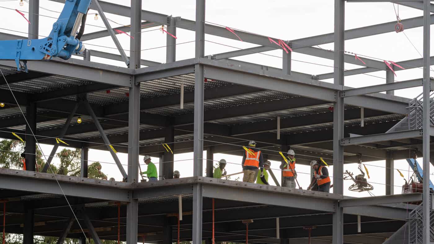 Lakeland University Residence Halls Construction - Steel Framework - Multi-story