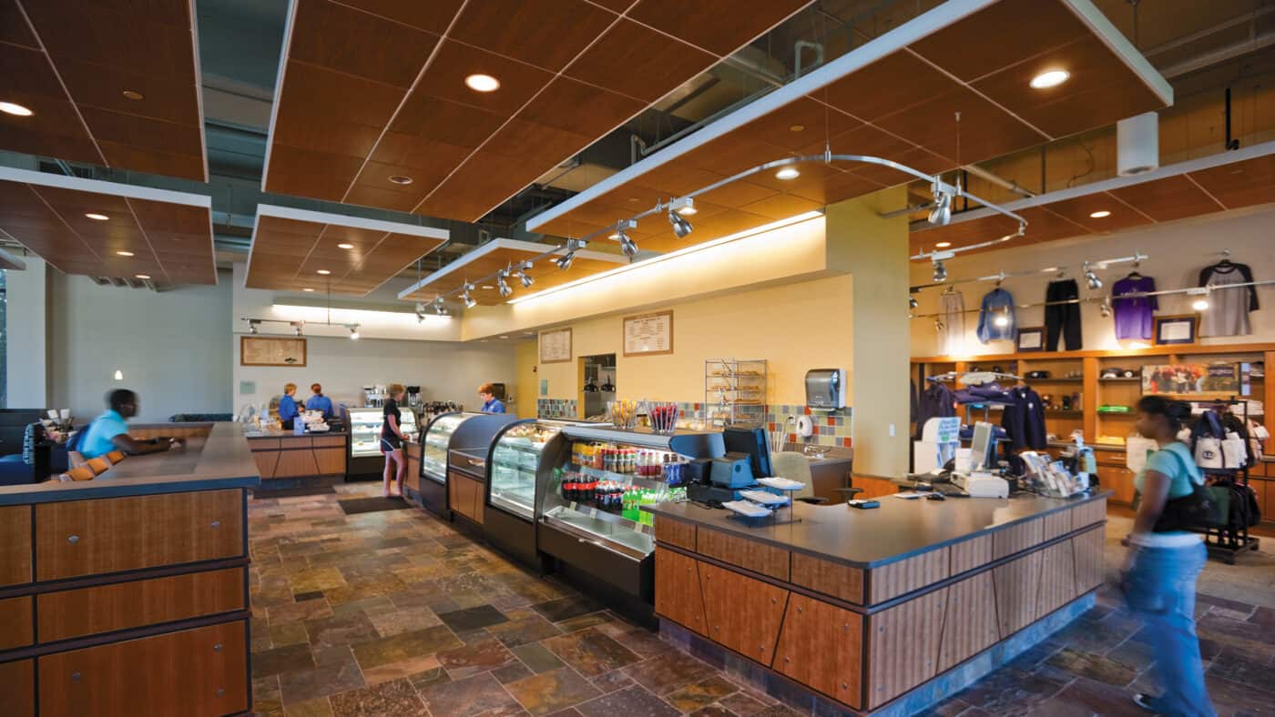 Lawrence University - Warch Campus Center - Interior Cafe Area with Seating