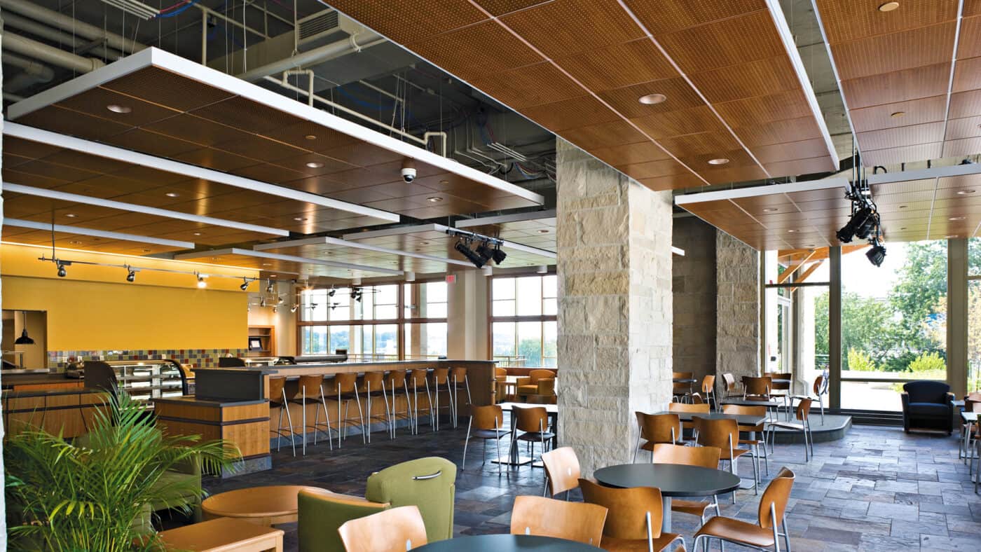 Lawrence University - Warch Campus Center - Interior Cafe Area with Seating