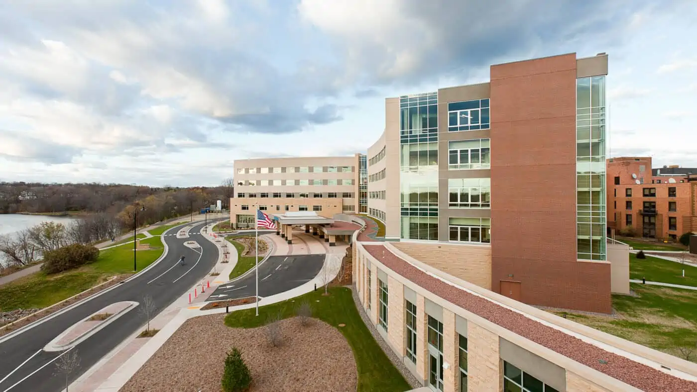 Mayo Clinic Health System - Eau Claire Bed Towers Elevated View