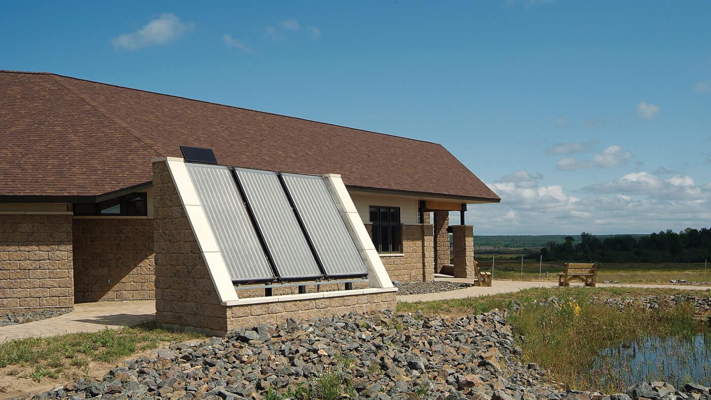 Mead Wildlife Area Headquarters and Education Center - Exterior Solar Panels