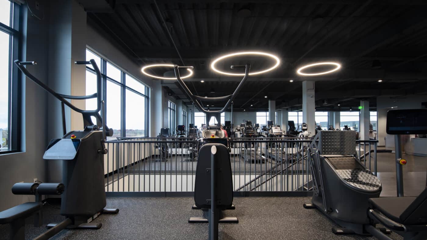 Midwest Orthopedic Specialty Hospital (MOSH) - Performance Center Interior Views of Stairwell and Fitness Center