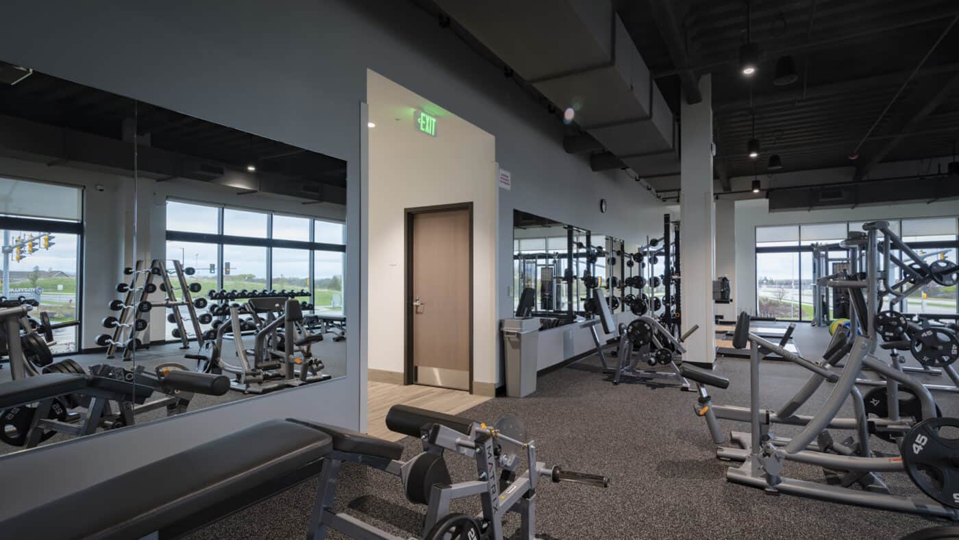 Midwest Orthopedic Specialty Hospital (MOSH) - Performance Center Interior View with Fitness Equipment