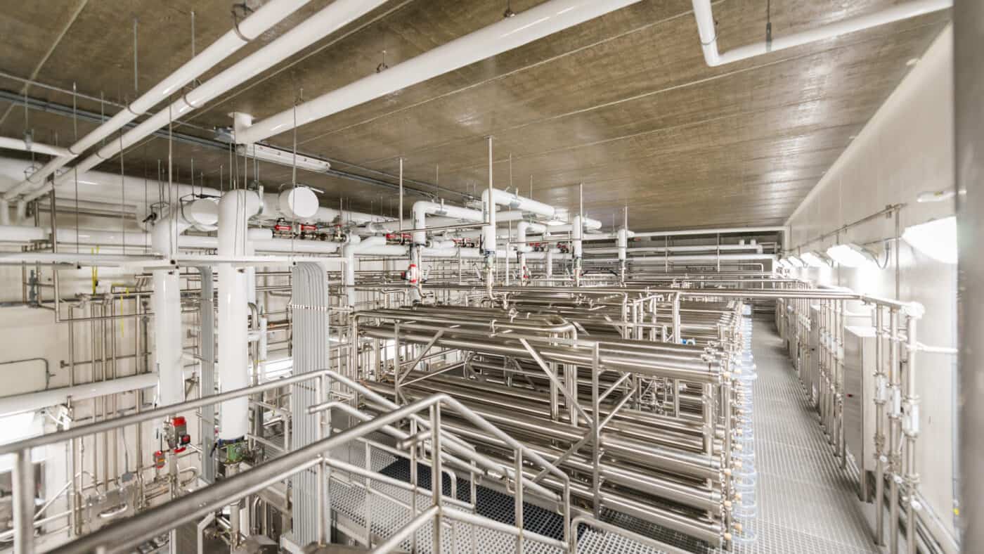 Milk Specialties Global Process Facility Interior from Platform