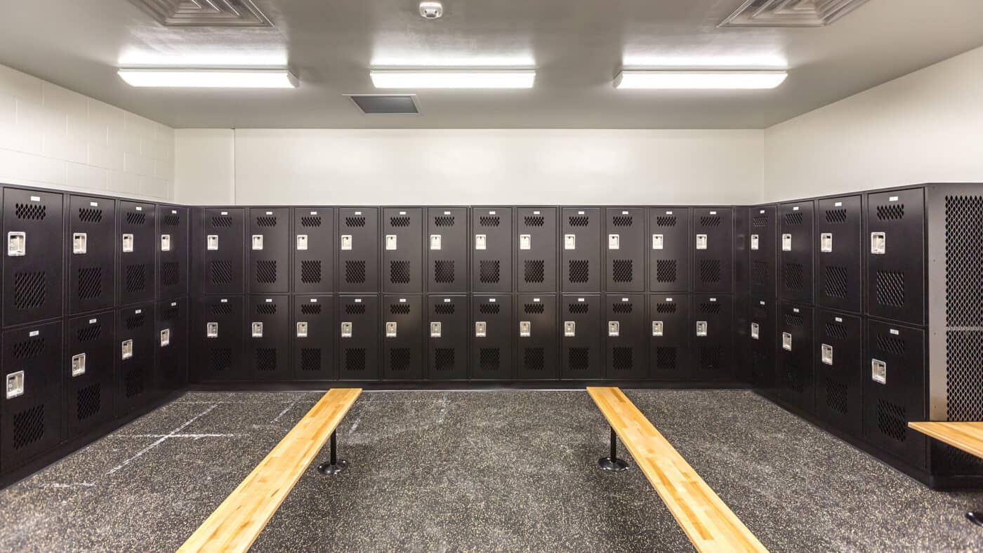 Moore Public Schools - Bring Jr. High School Gymnasium Locker Room