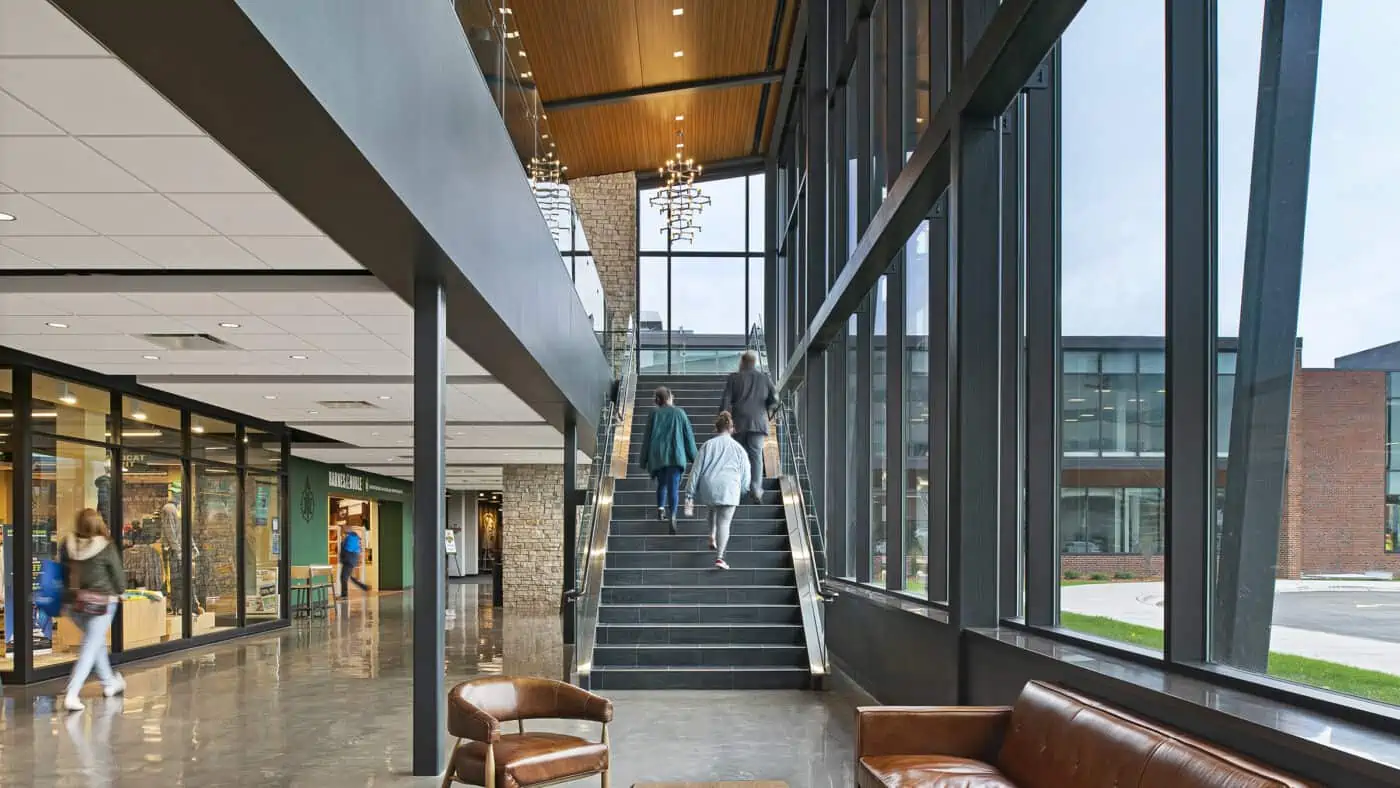 Northern Michigan University - Northern Center Corridor, Stairwell and Seating