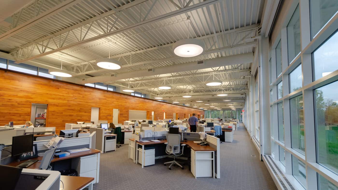 Oldenburg Group - Technology Center Building Interior with Desks