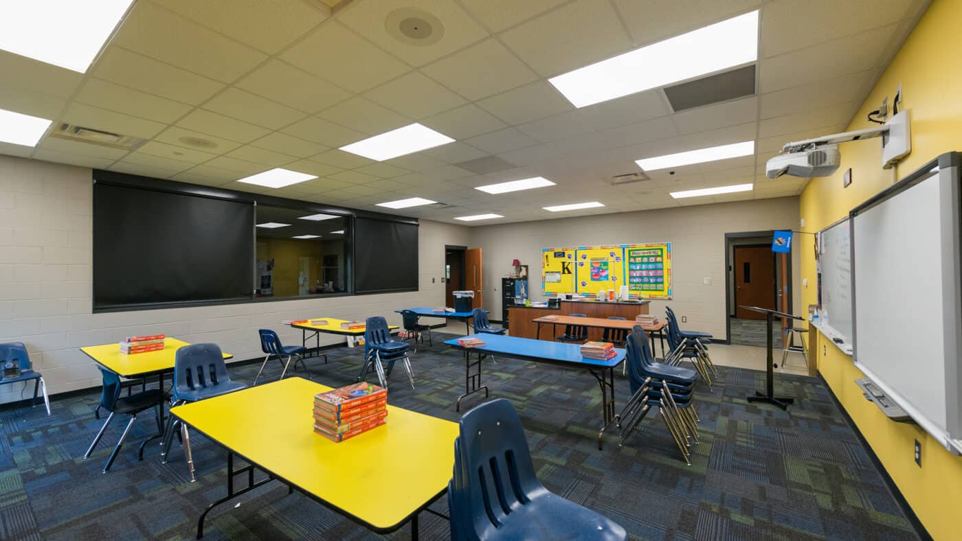 Piedmont Public Schools - Piedmont Intermediate Center Classroom with Tables and Chairs