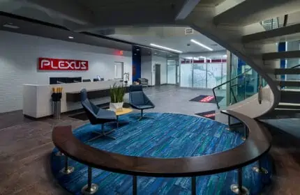 Plexus - Neenah Design Center Lobby and Stairwell