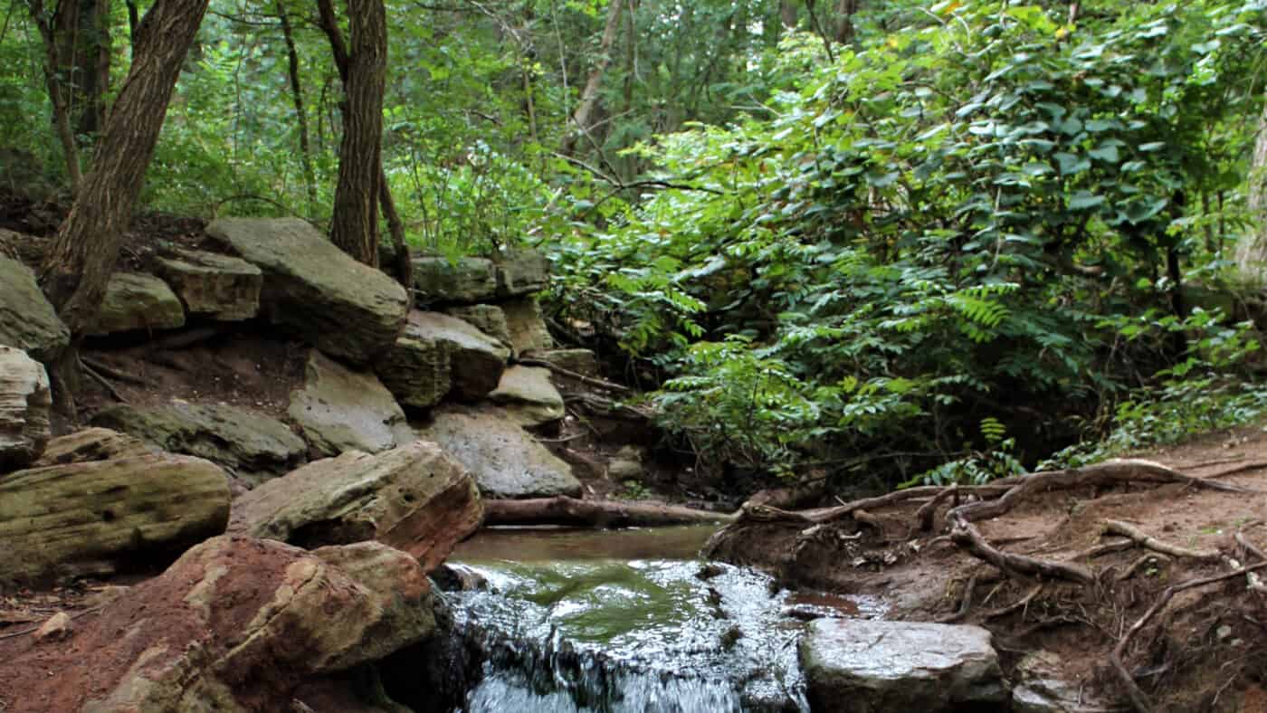 Roman Nose State Park - Stream, Rocks and Trees