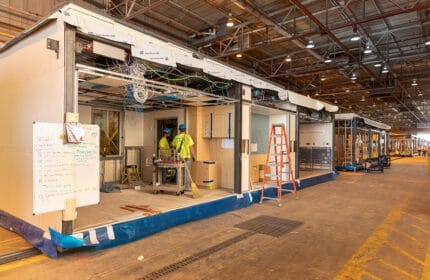 STAAT Mod Critical Care Unit under construction