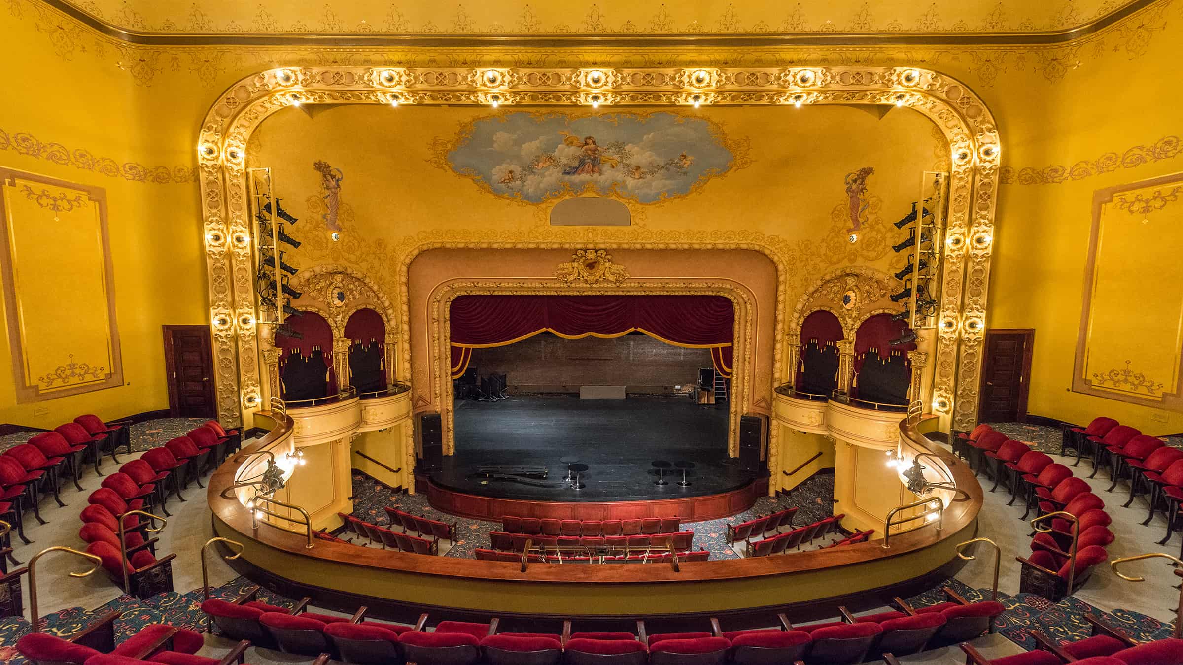 Historic Sheldon Theater - 1920s Architecture with Historic Theater Seating and Balcony Theater Seating