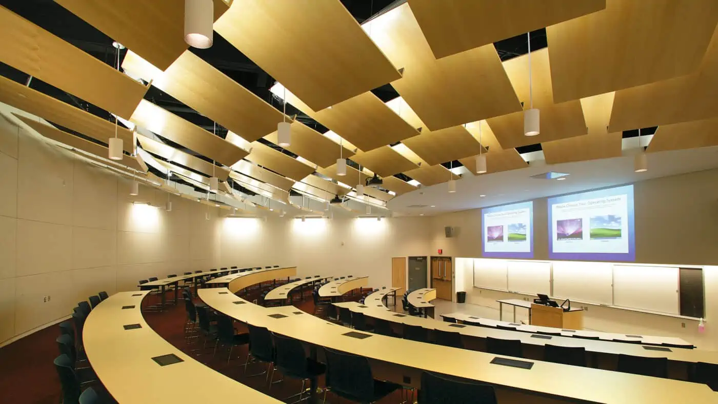 St. Olaf College - Regents Hall - Instructional Classroom with Projection Technology and Acoustical Tiles